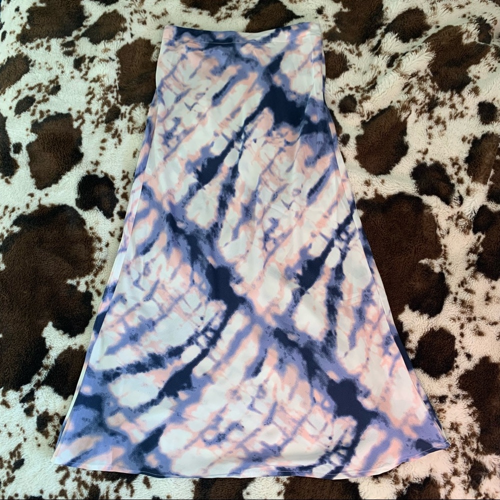 Tie Dye Midi Skirt